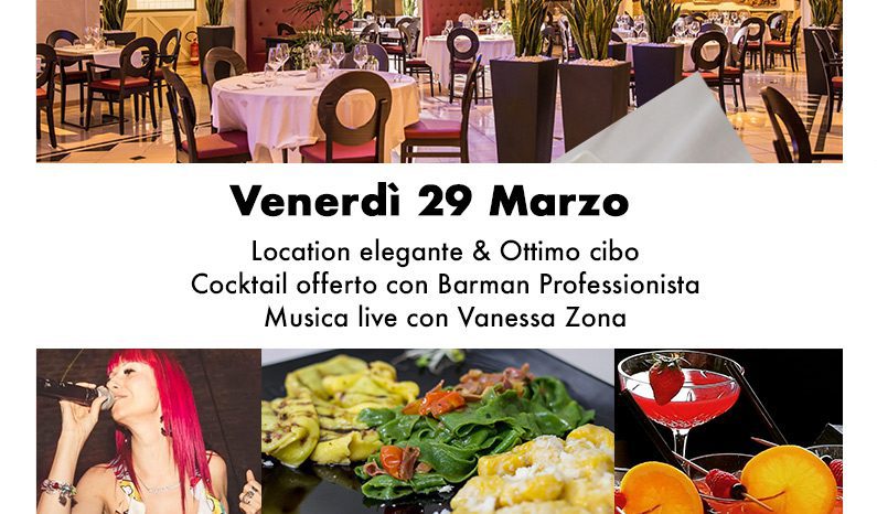 Live Music con Vanessa Zona – Venerdì 29 Marzo