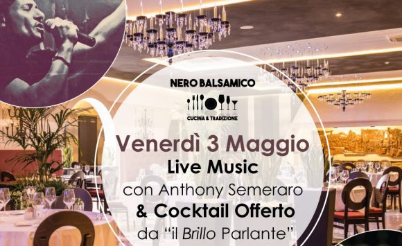 venerdì 3 Maggio – Cena con Musica Live
