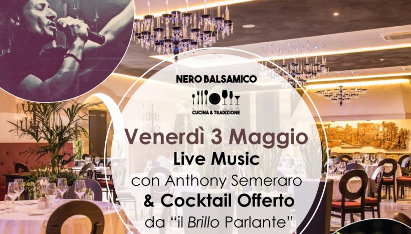 venerdì 3 Maggio – Cena con Musica Live