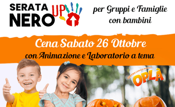 Il sabato sera la sala NeroUp è dedicata a gruppi e famiglie con bambini