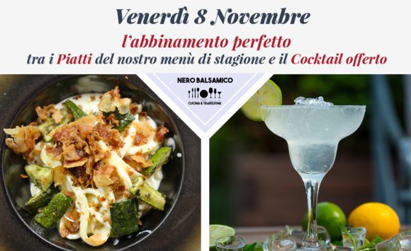 Al venerdì sera gusta i piatti del nostro menù abbinati perfettamente ad un cocktail offerto!