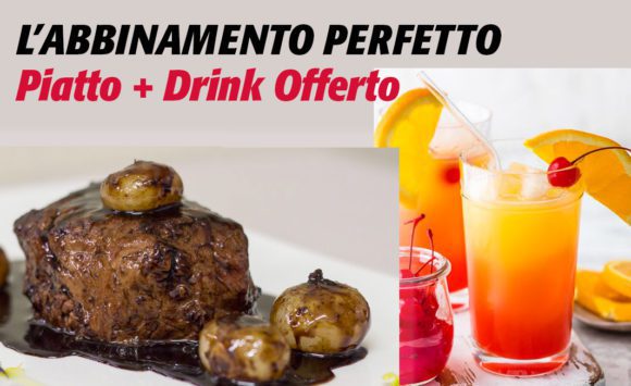 Venerdì 29 Novembre è l’occasione di gustare i nostri piatti valorizzati dal  drink perfetto da noi offerto