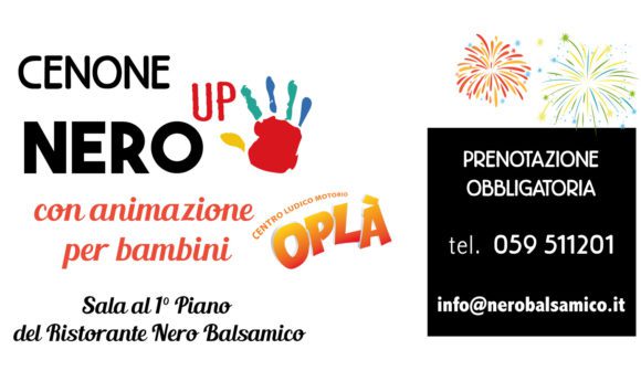 Cenone di Capodanno NeroUp con Animazione bambini