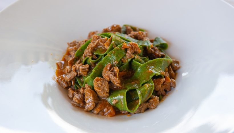 Video della ricetta delle Tagliatelle Verdi al Ragù di solo manzo