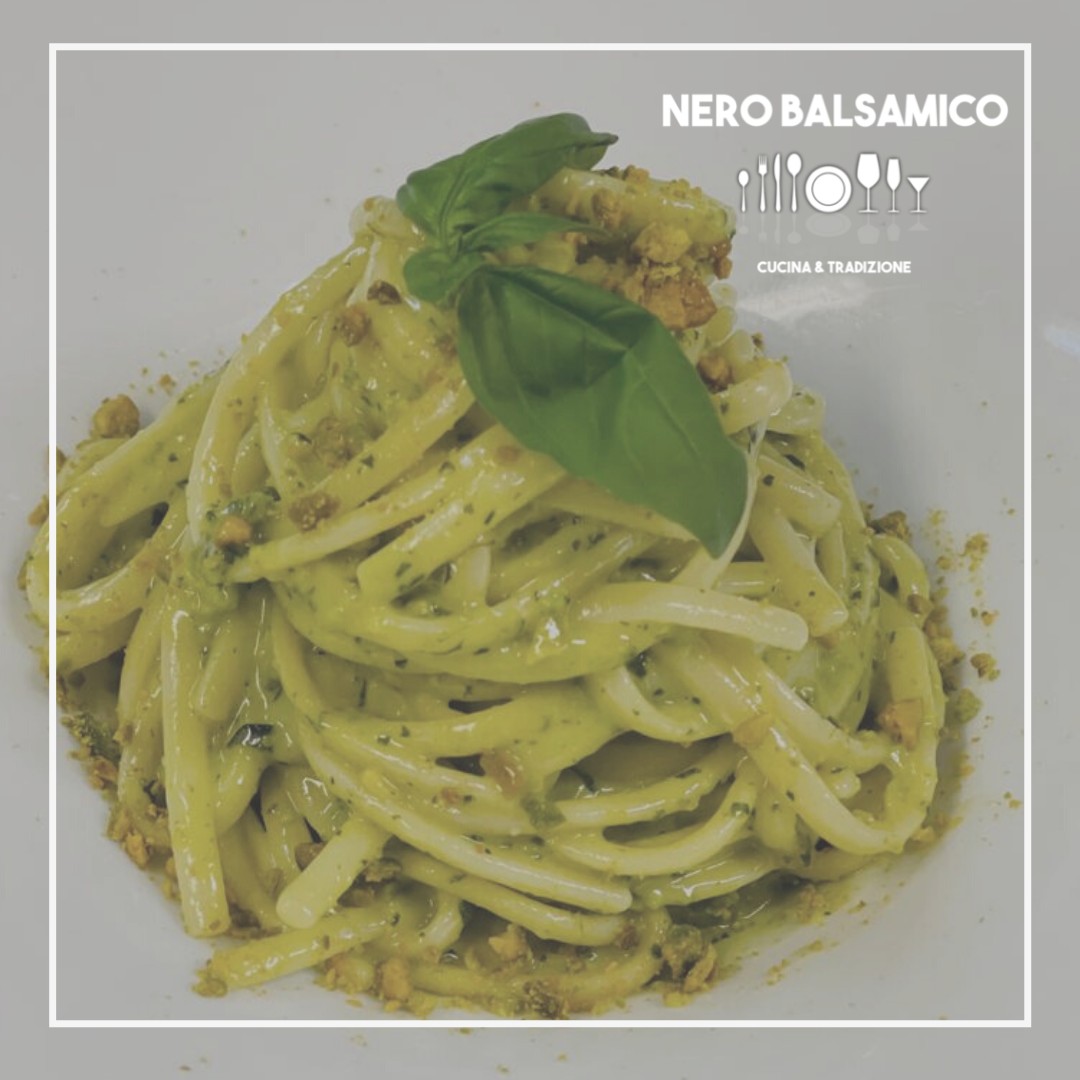 ristorante_nero_balsamico_modena_trenette_pistacchio_basilico_pecorino _toscano