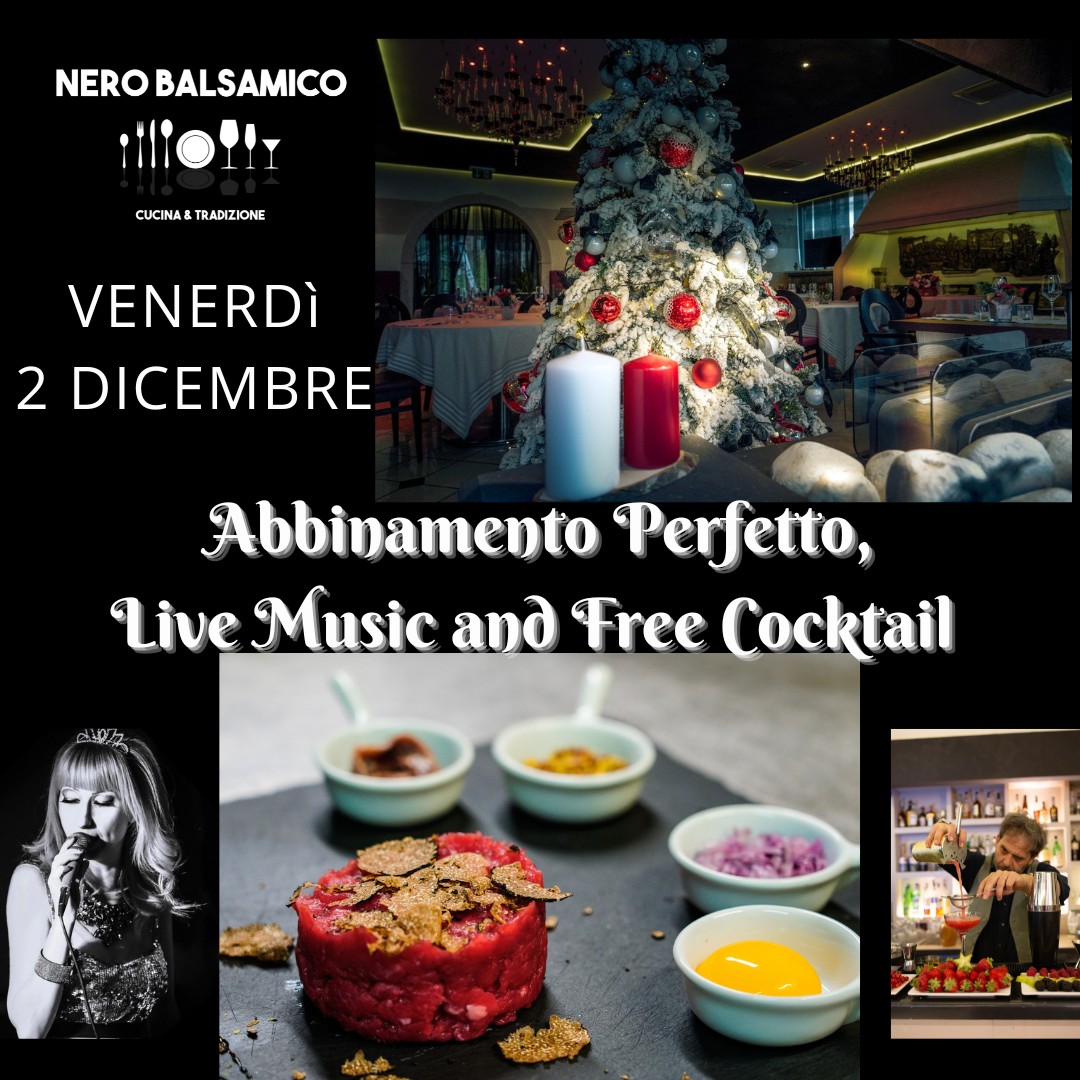  ristorante nero balsamico modena venerdì sera 2 dicembre