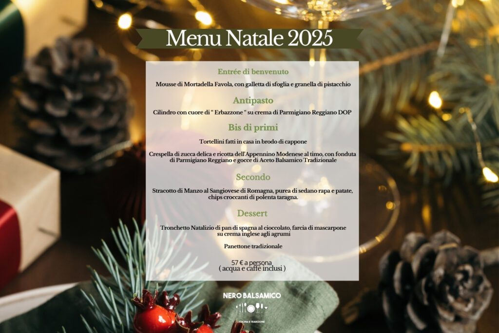 menù pranzo di natale 2025